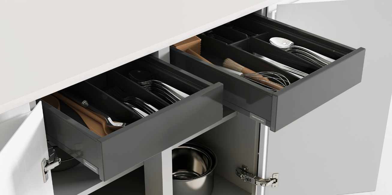 Mereway, Cucina Colore Collection Built-In Kitchen Drawer Dividers