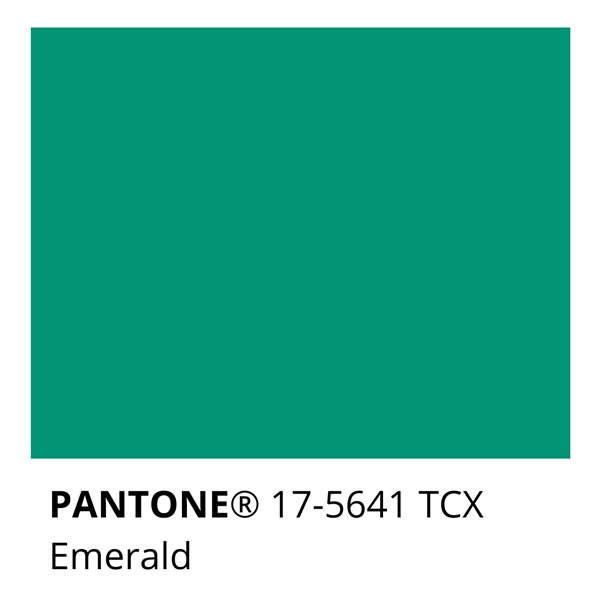 Pantone Emerald 17-5641 TCX