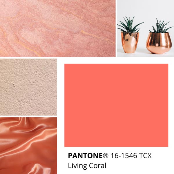 Pantone Living Coral 16-1546 TCX