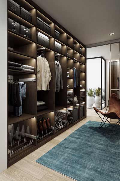 Clever wardrobe storage from Forever Spaces