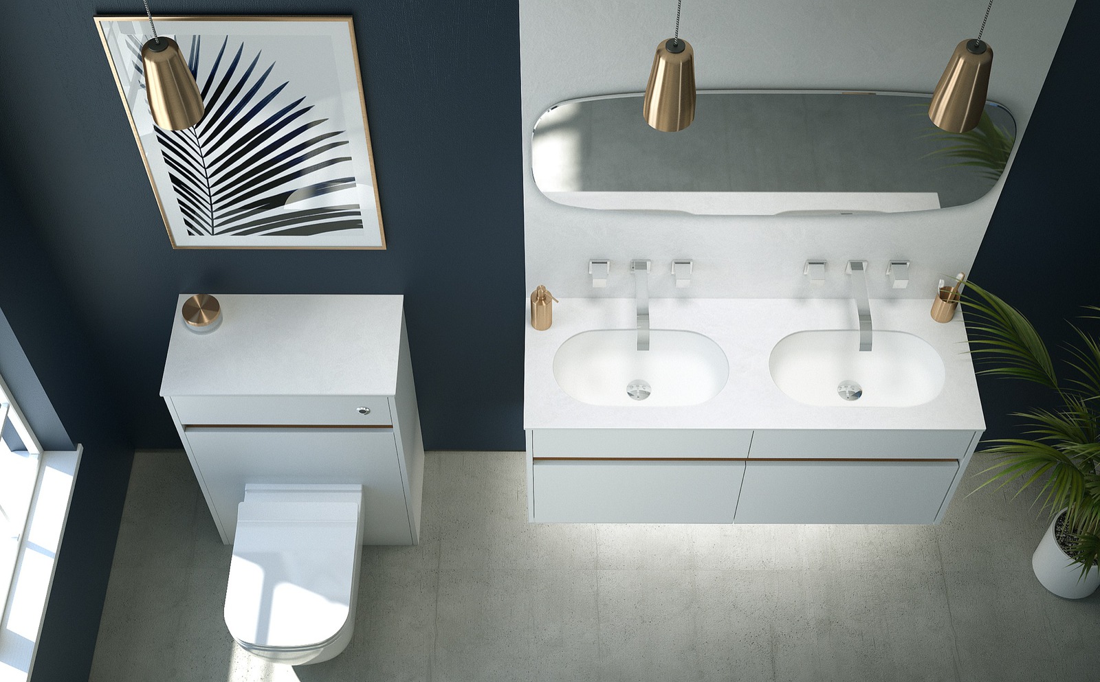 Contemporary Fitted Flat White Cameo (1)