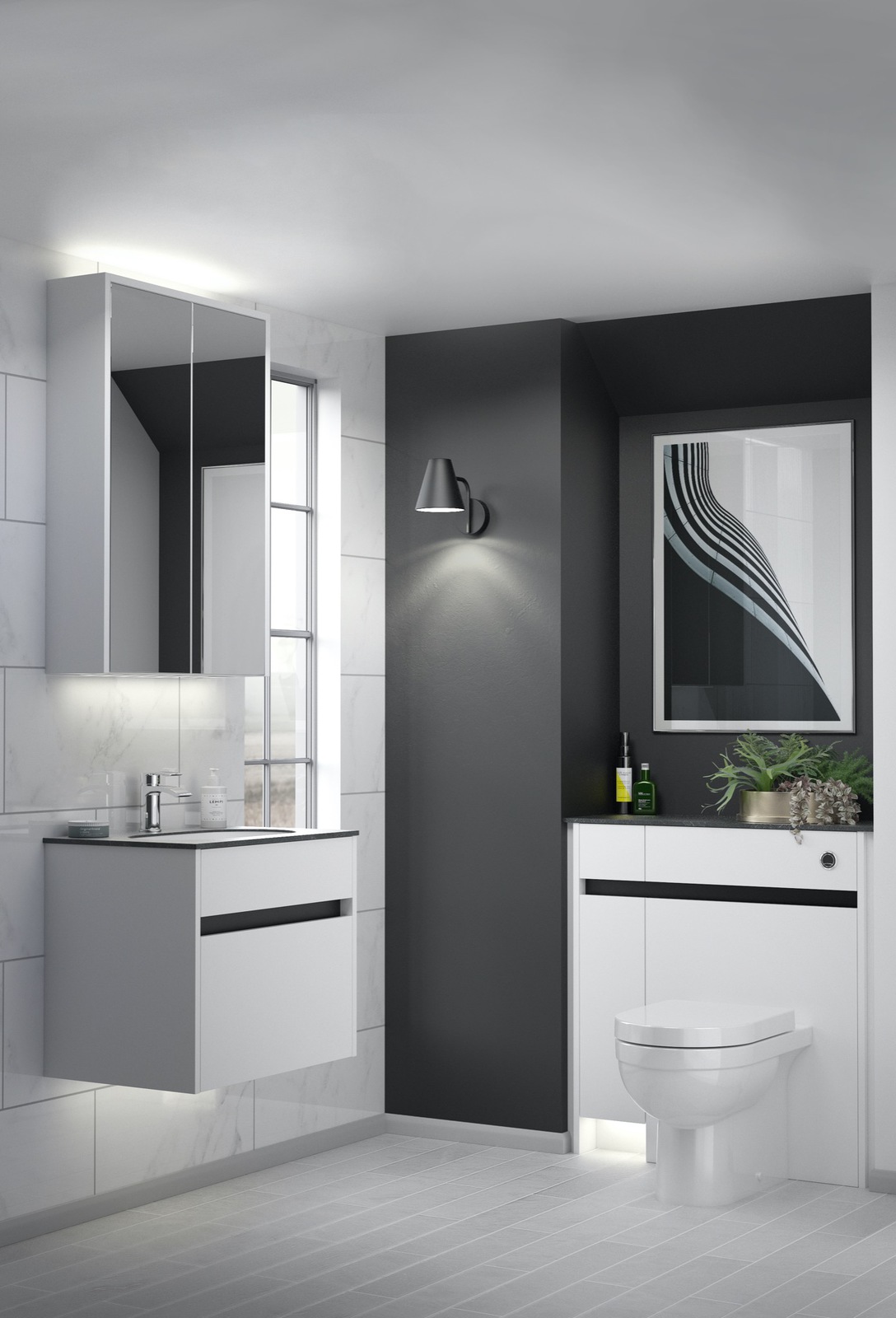 Contemporary Fitted Flat White