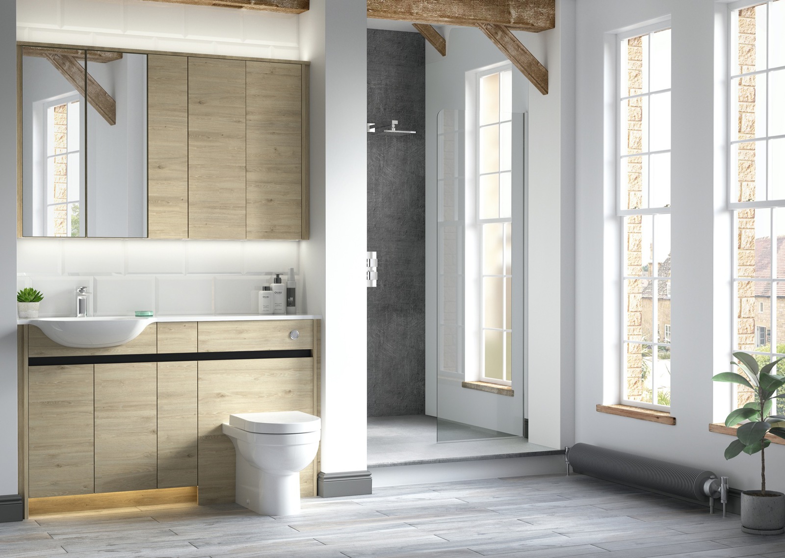 Contemporary Fitted Washed Oak