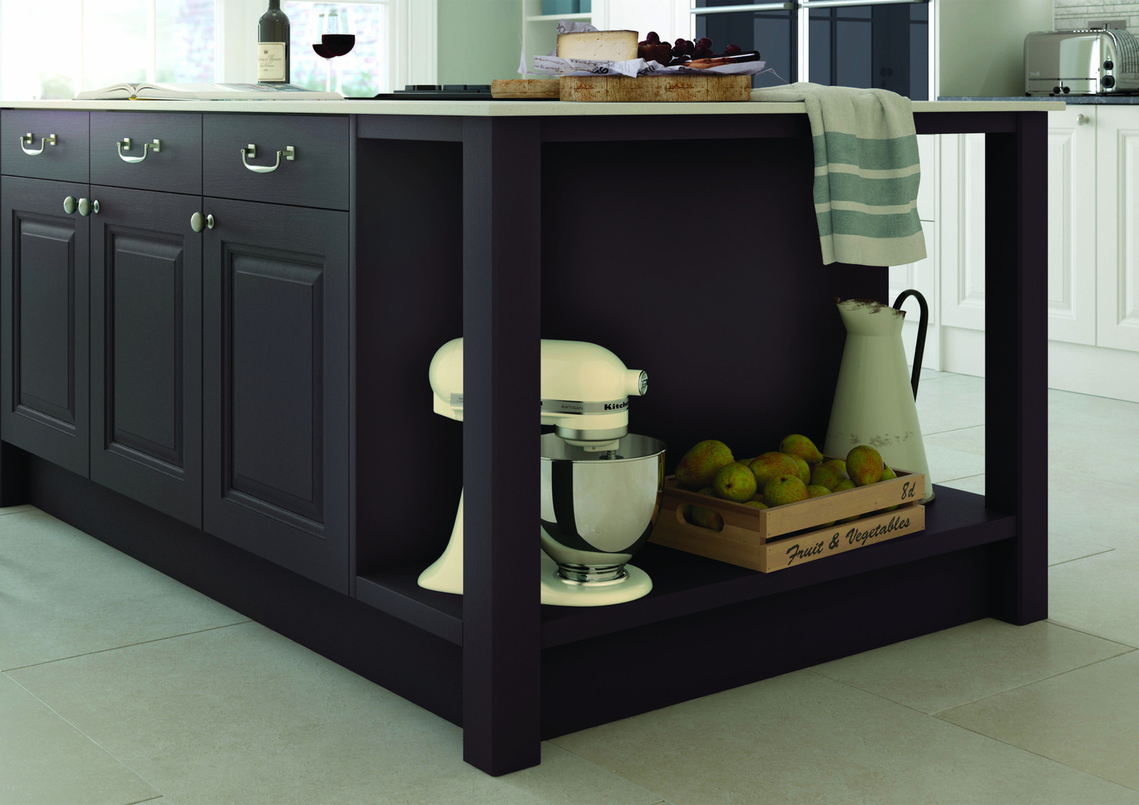 Gainsborough Base End Shelf Unit Cameo