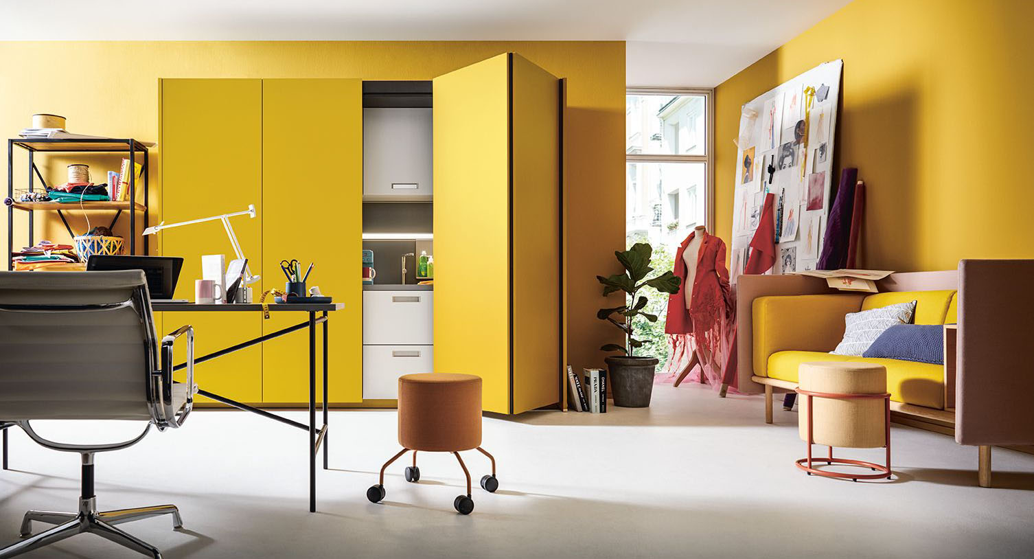 Next-125-kitchenette-using-NX505-in-Curry-Satin