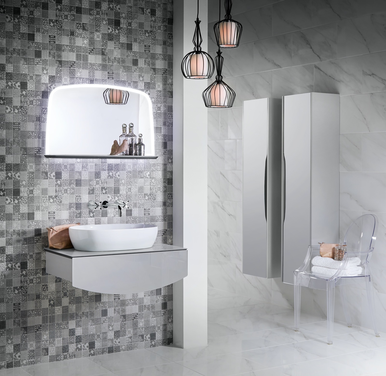 Opula Powder Grey with Chrome