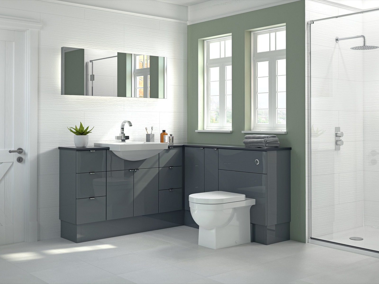 Original Fitted Zara Midnight Grey Gloss