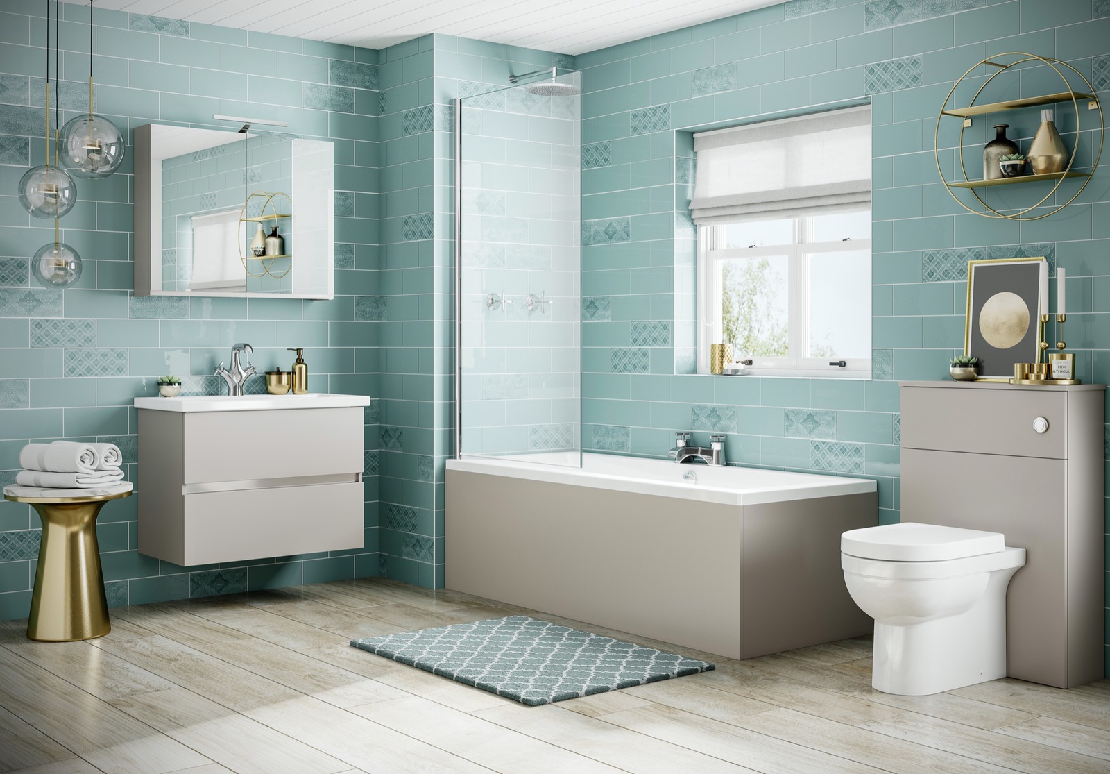 Qube Wall Mounted Aragon Flint