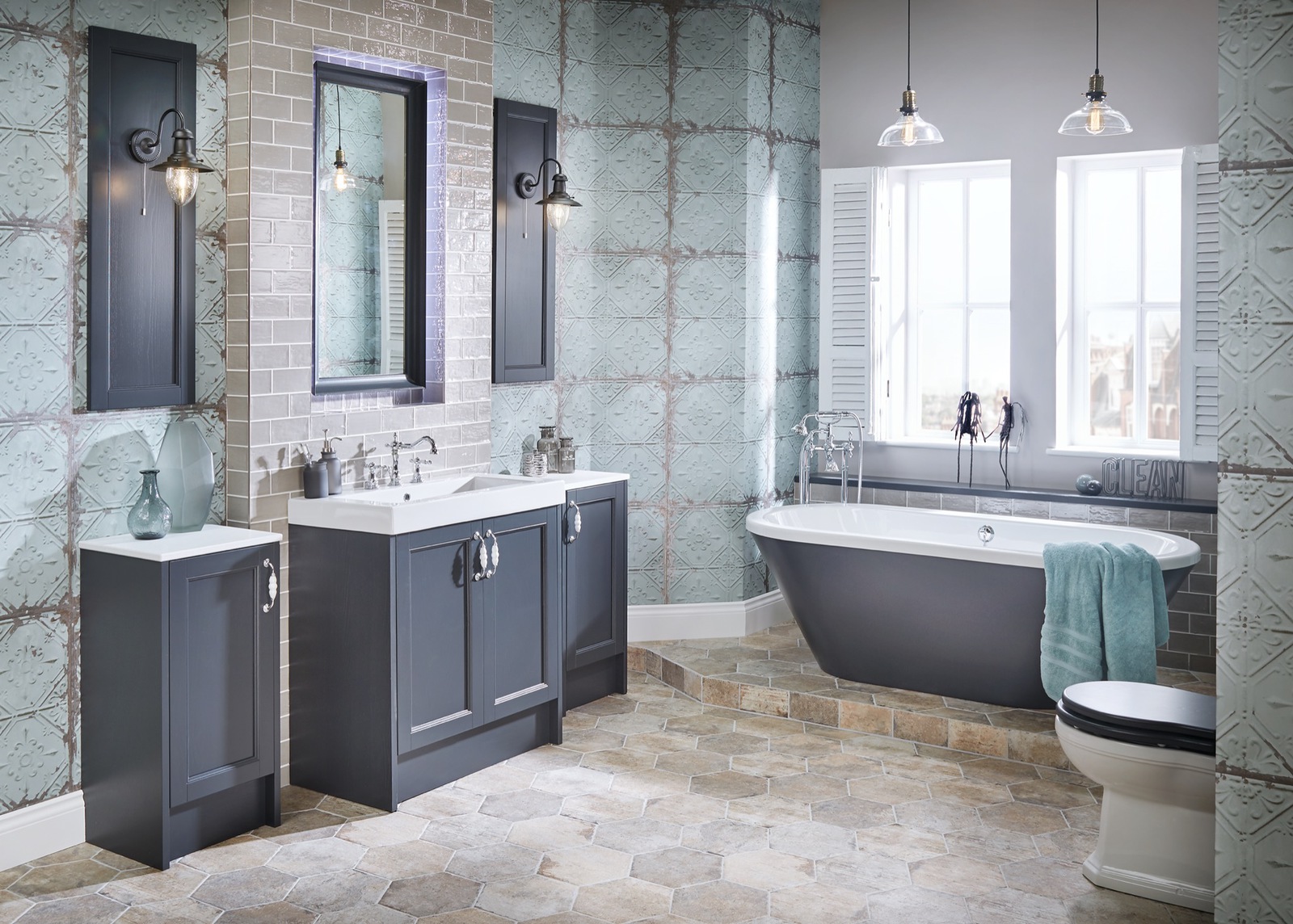 Roseberry Freestanding London Grey