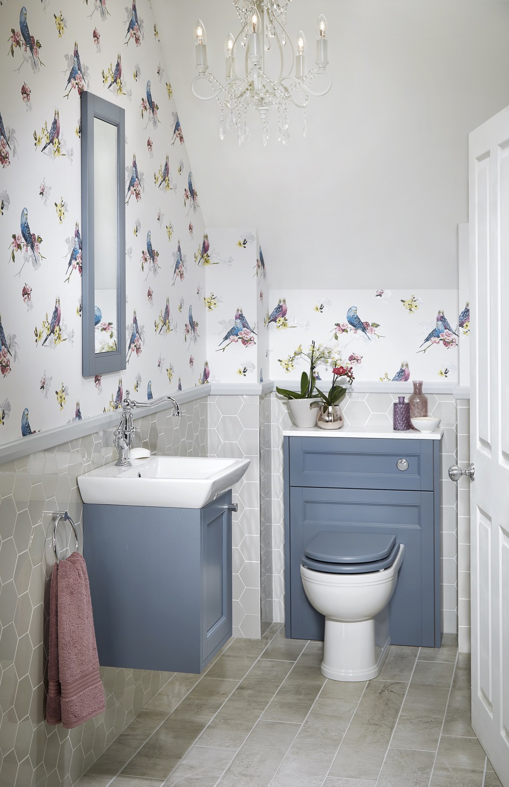 Roseberry Wall Mounted Peacock Blue (1)