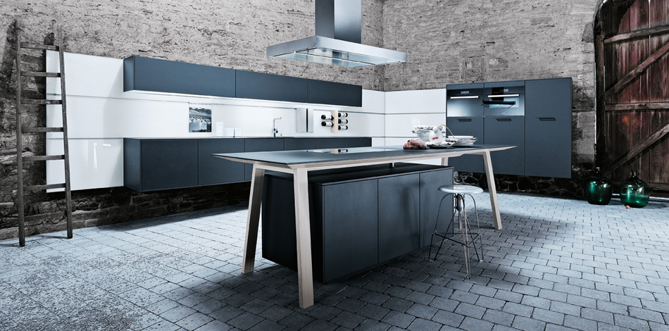 Schuller-Next125-Kitchens-NX-500-Lava-black-satin-L190-m