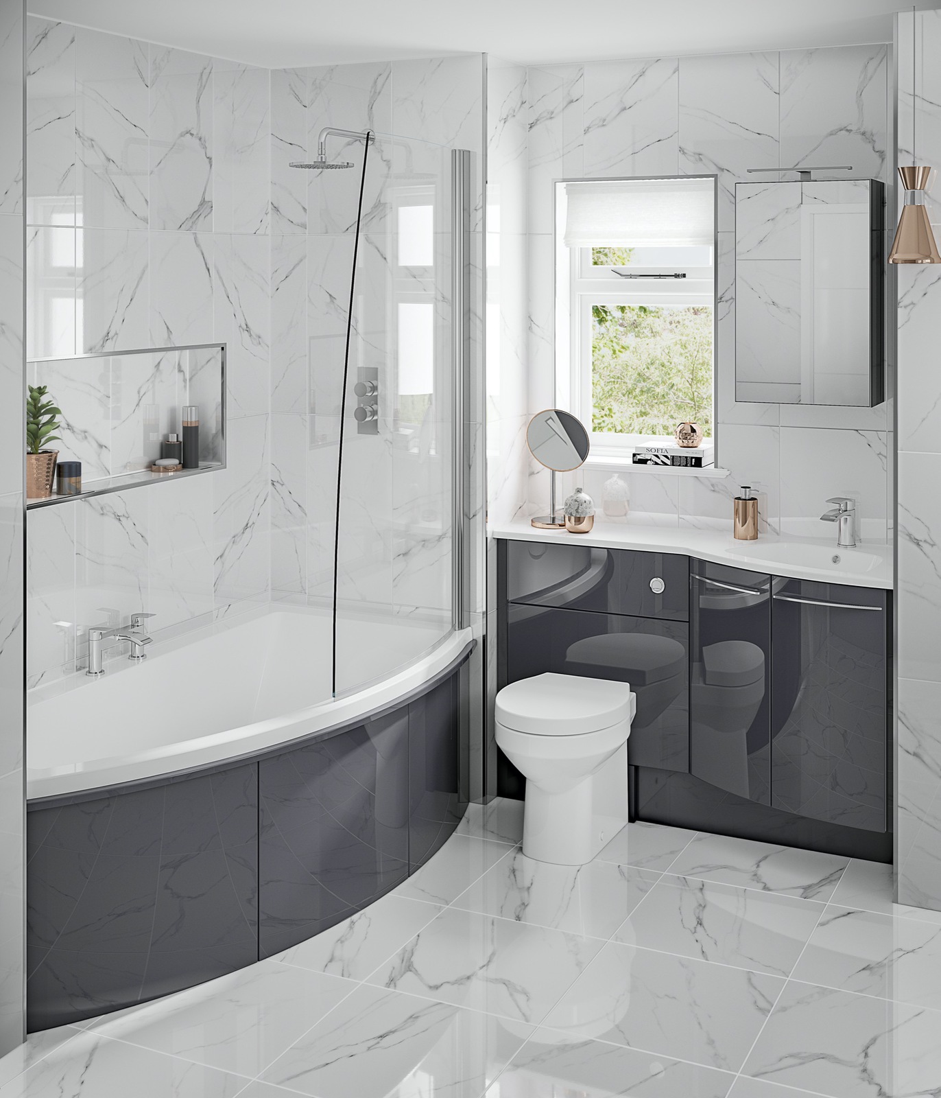 Symmetry Midnight Grey Gloss